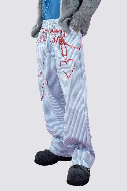 Still Path Stripe Print Pants