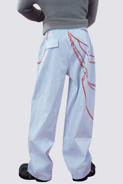 Still Path Stripe Print Pants
