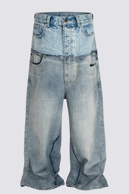 Street Hostility Deconstruct Baggy Jeans