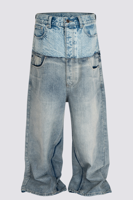 Street Hostility Deconstruct Baggy Jeans