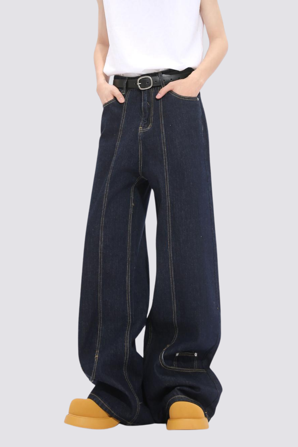 Street Line Wide Leg Jeans