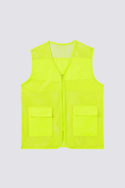 Subtle Distortion Cutout Vest