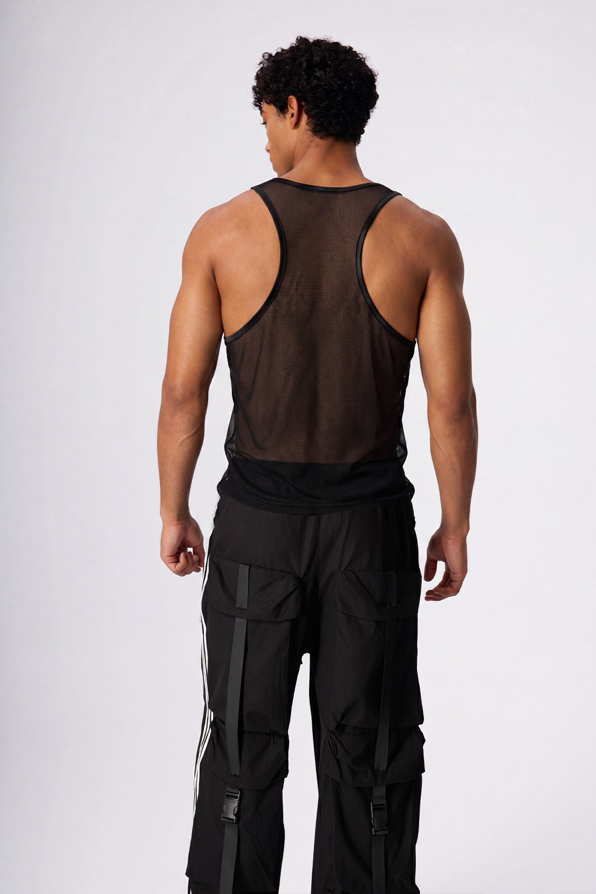 Subtle Reveal Cutout Lace Up Tank Top