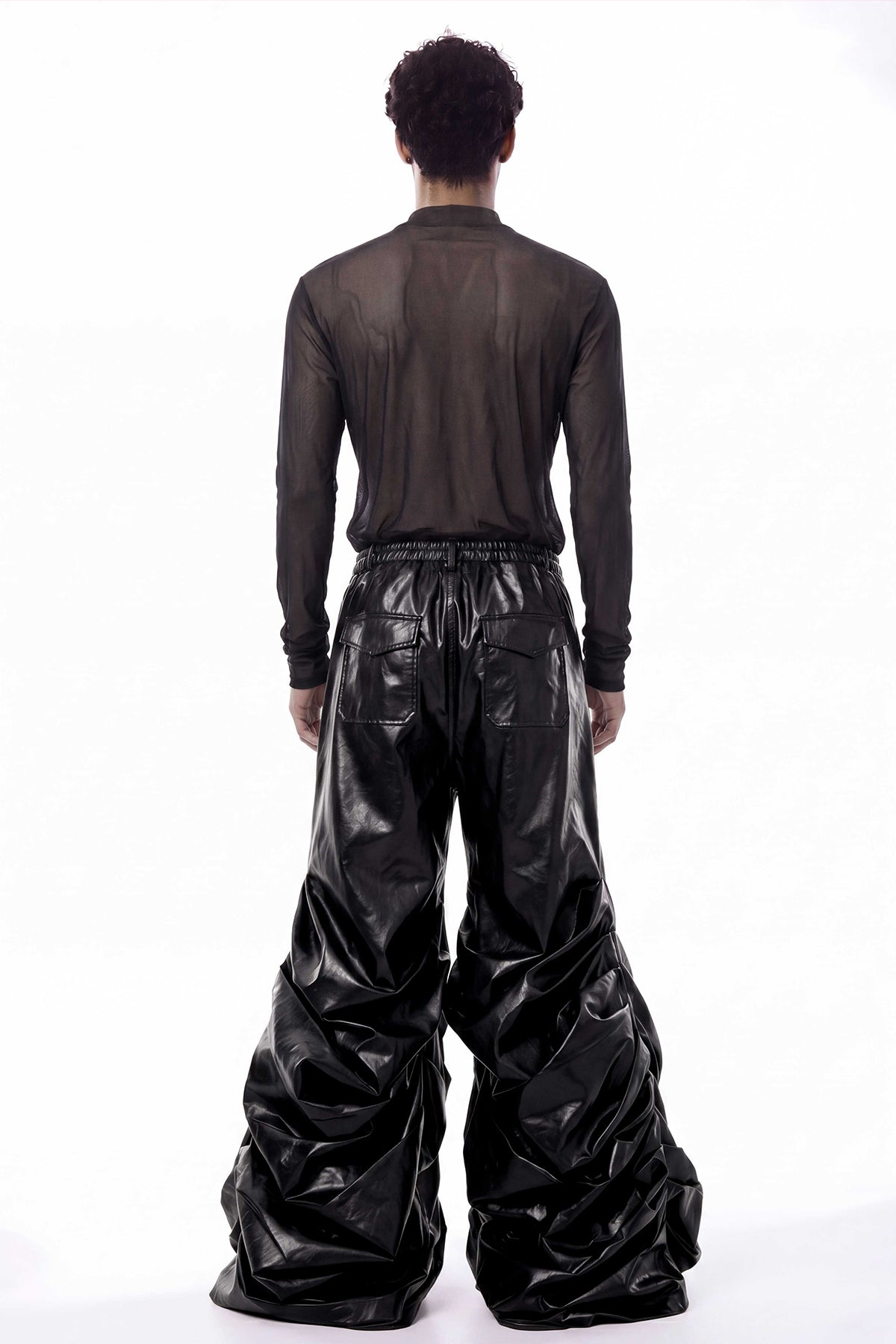 Subtle Screen Long Sleeve Gothic Mesh Top