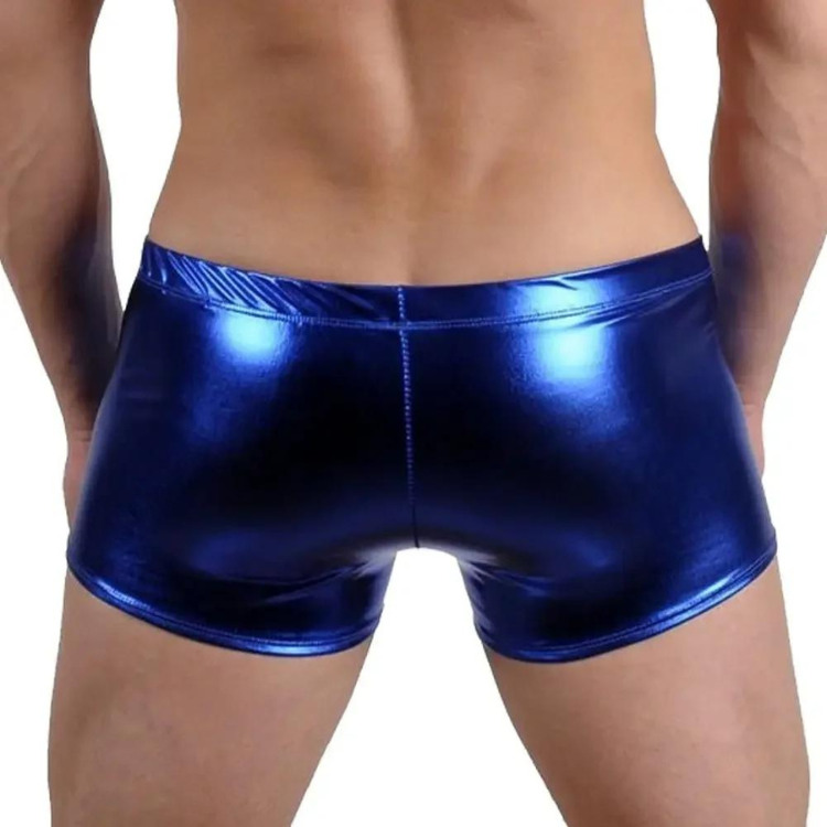 Super Booty Drawstring PU Leather Boxers