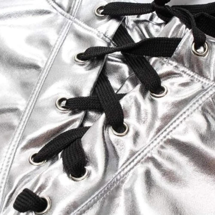 Super Booty Drawstring PU Leather Boxers