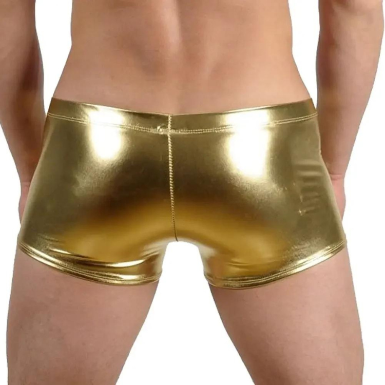 Super Booty Drawstring PU Leather Boxers
