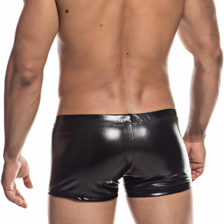 Super Booty Drawstring PU Leather Boxers