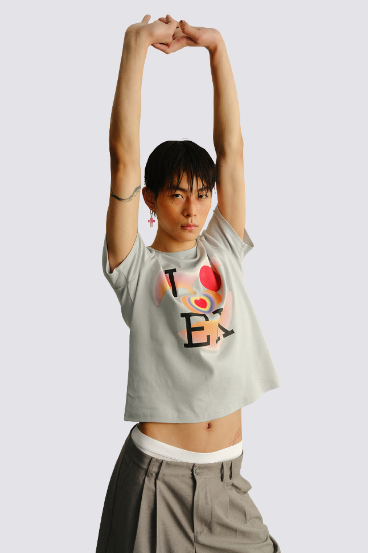 Synth Glow Print Top
