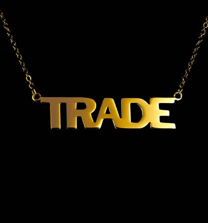 "TRADE"  - 18kt Gold Plated