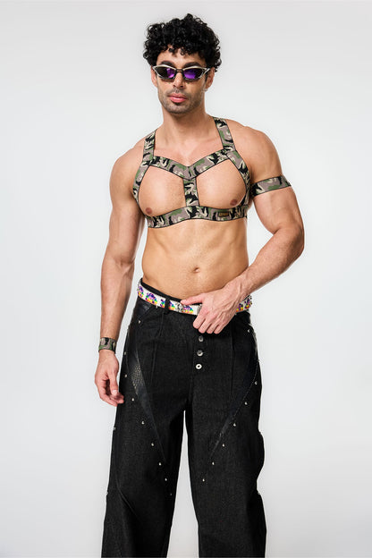 Tactile Control Camouflage Chest Harness