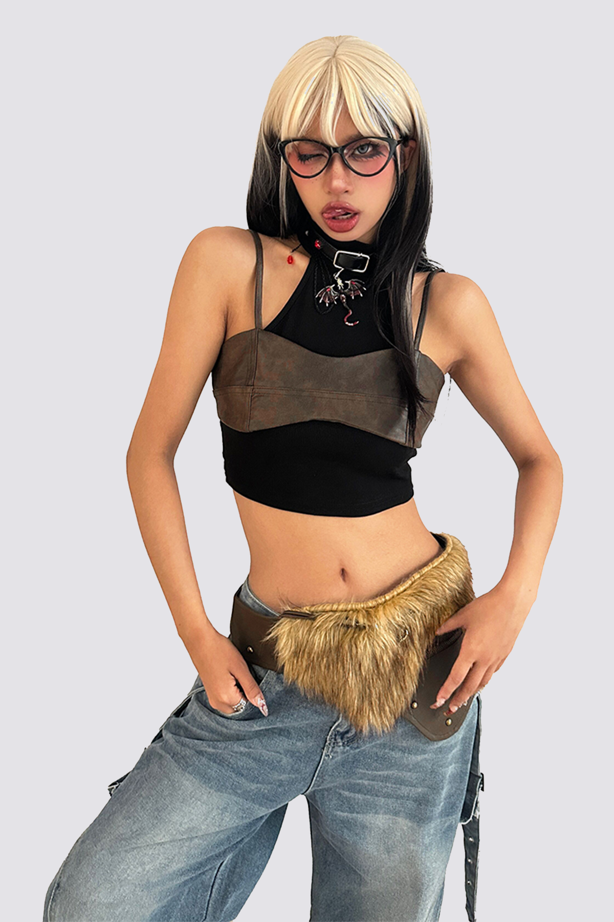 Tease Curve Spaghetti Crop Top