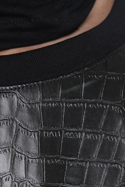 Tight Harness Cutout Top Black
