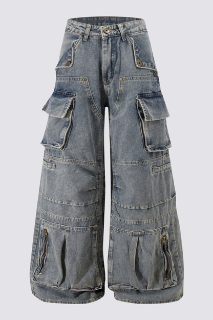 Tone Urban Barrel Jeans Blue