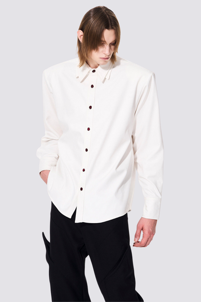 Total Eclipse Long Sleeve Shirt White