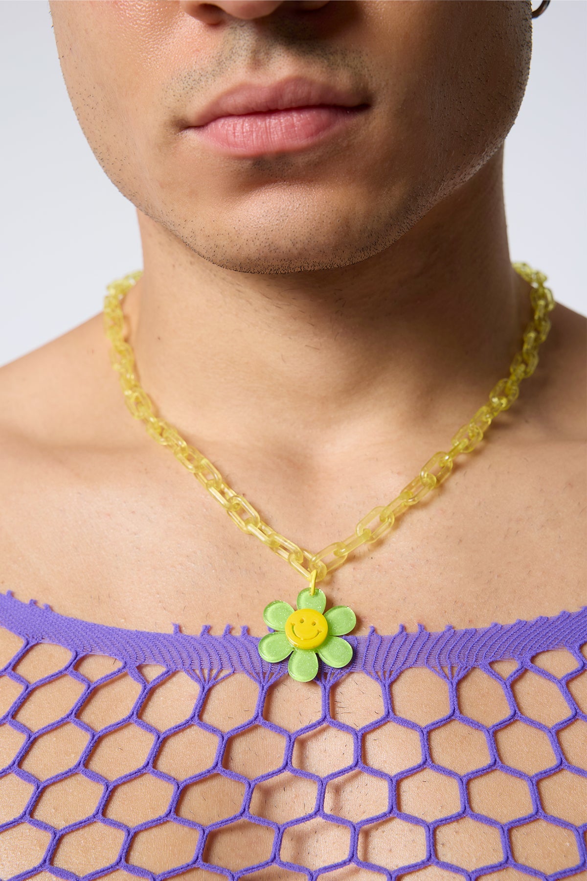 Toxic Bloom Y2K Flower Necklace