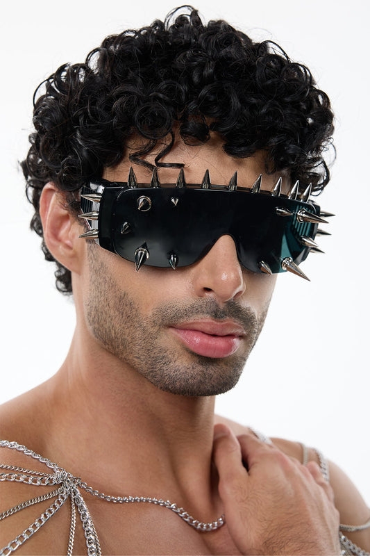 Toxic View Rivet Sunglasses Black