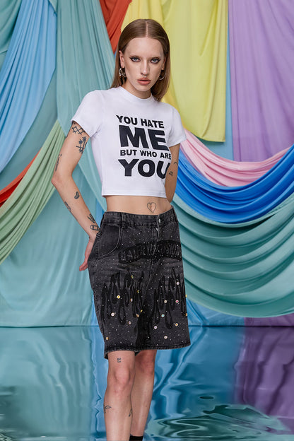 Tranquil Flow Print Crop Top