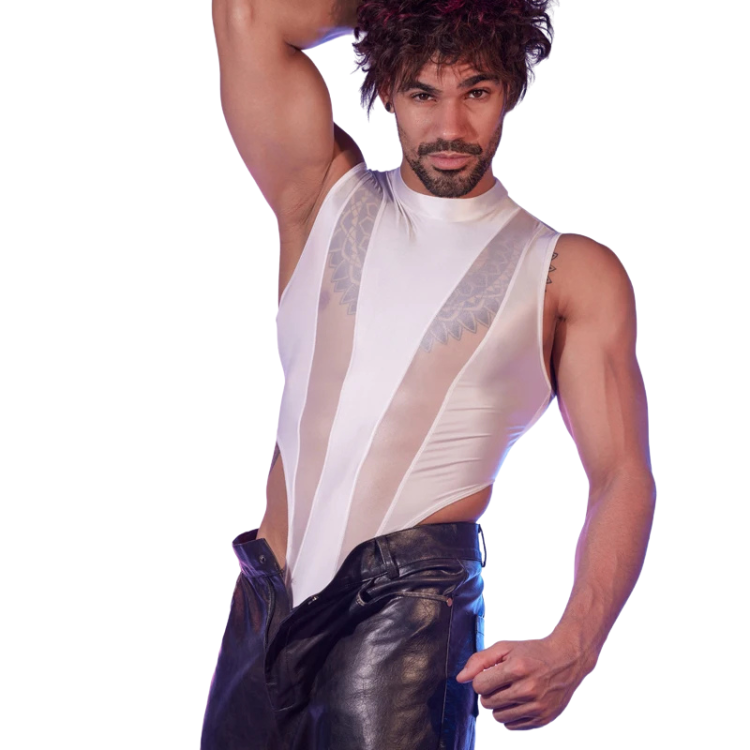 Transparent Tease Mesh Bodysuit