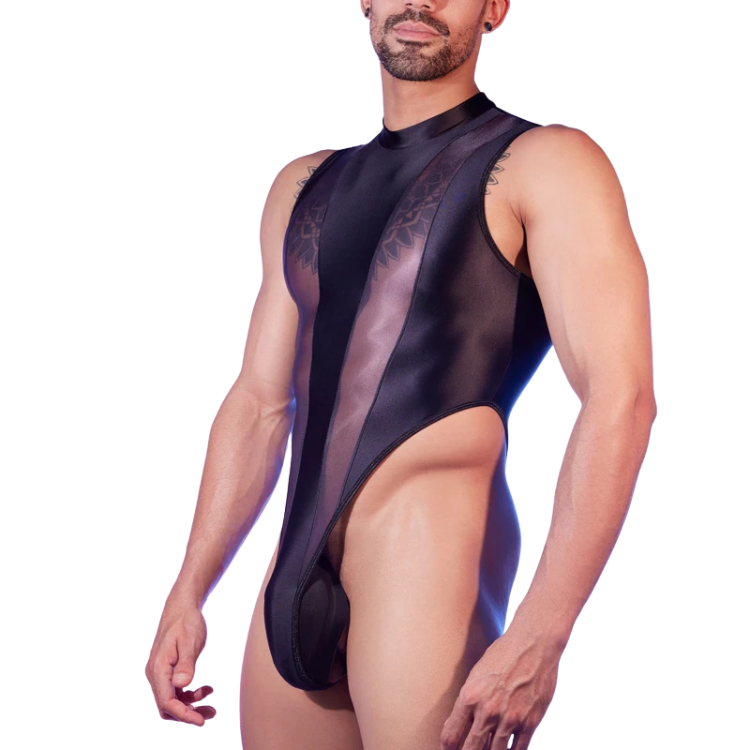 Transparent Tease Mesh Bodysuit