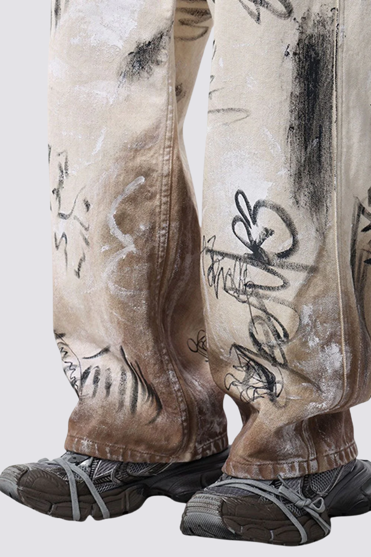 Tunnel Code Graffiti Straight Jeans