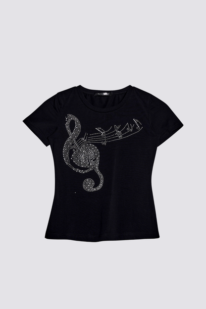 Twinkle Flame Rhinestone T-Shirt