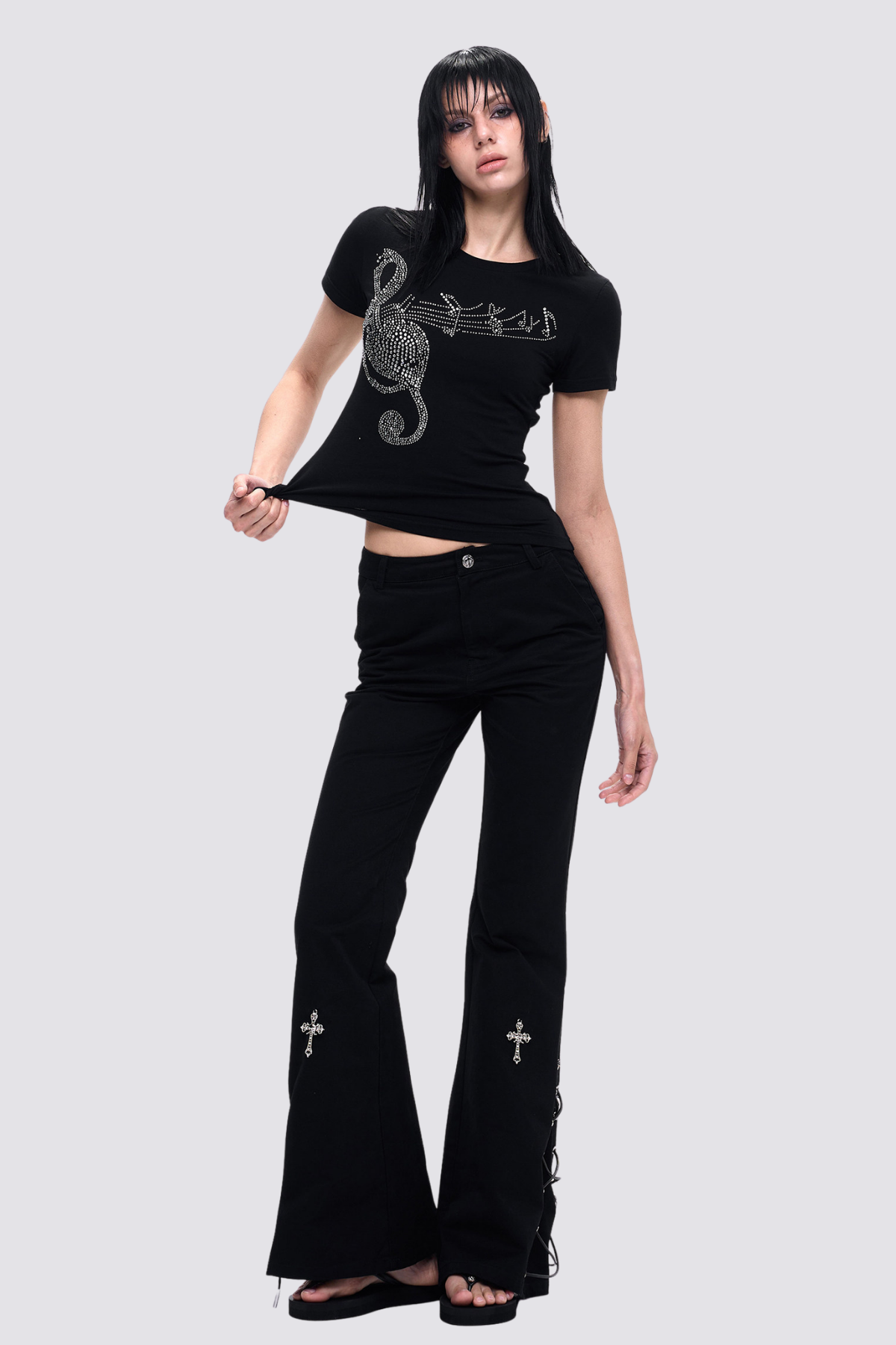 Twinkle Flame Rhinestone T-Shirt