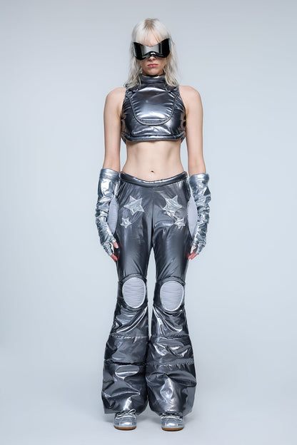 Uncivil Form Crop Star Pants Set