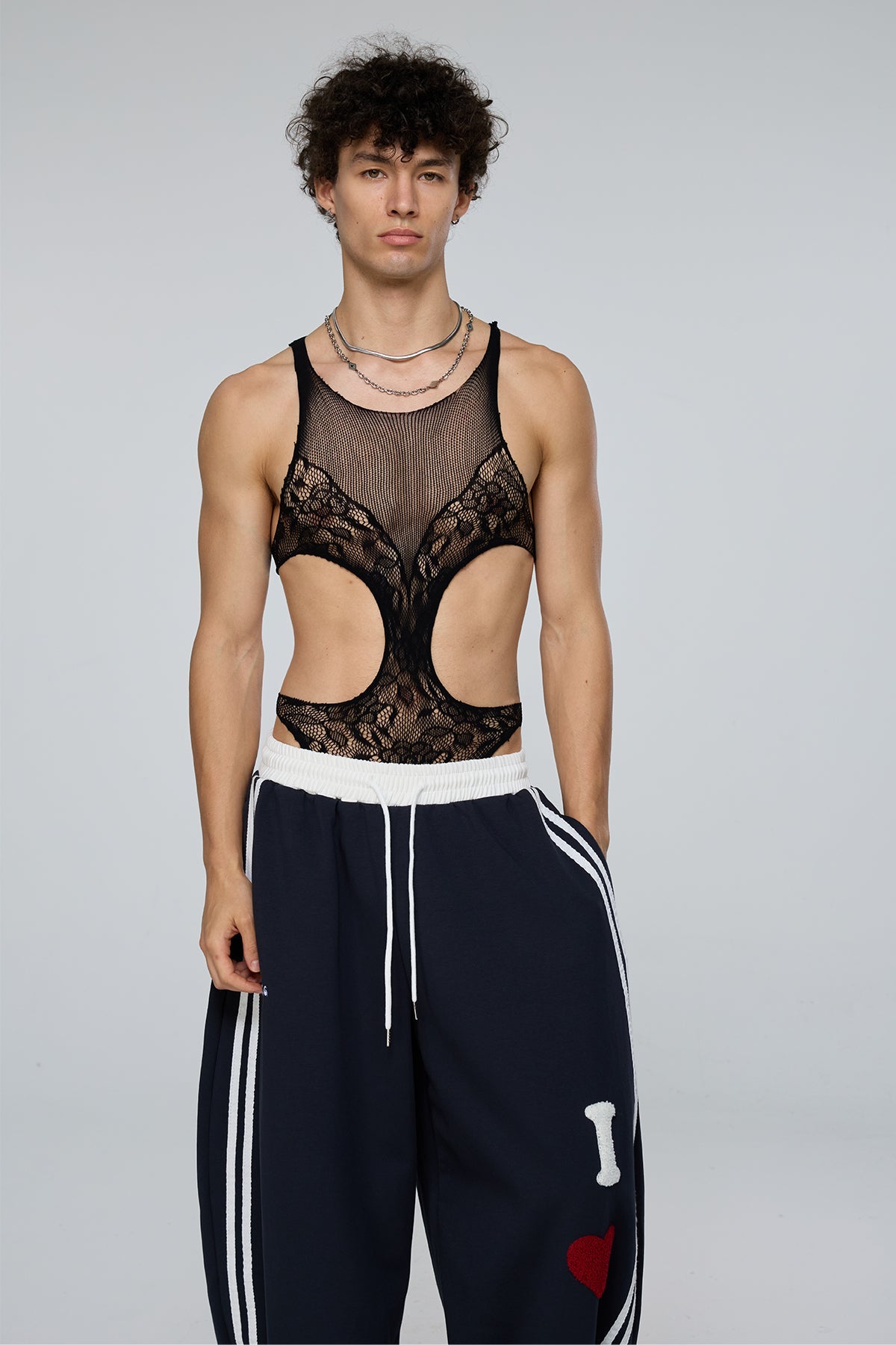 Unified Figure Fishnet Cutout Bodysuit
