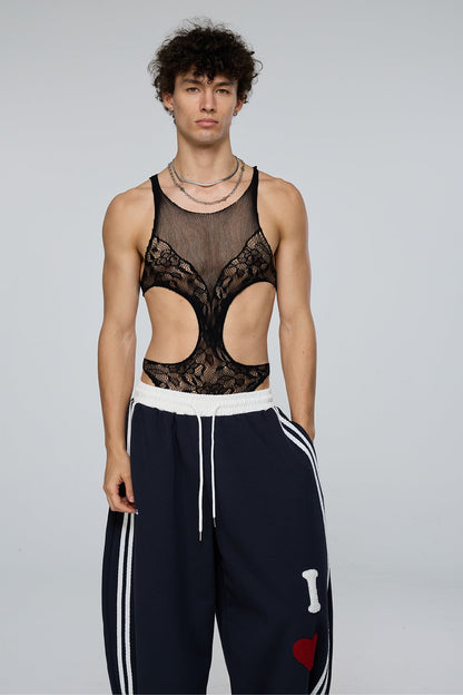 Unified Figure Fishnet Cutout Bodysuit