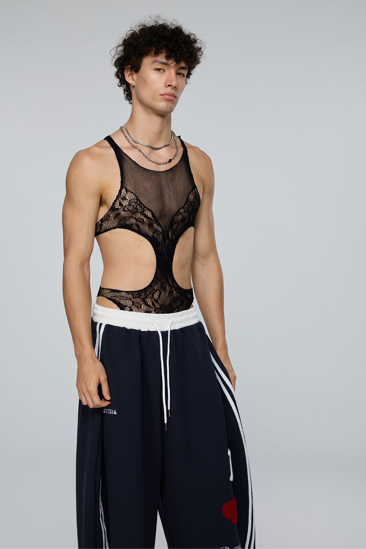 Unified Figure Fishnet Cutout Bodysuit