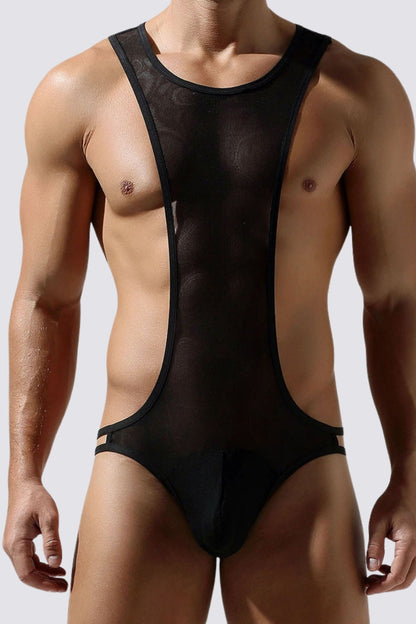 Unified Form Mesh Bodysuit Black