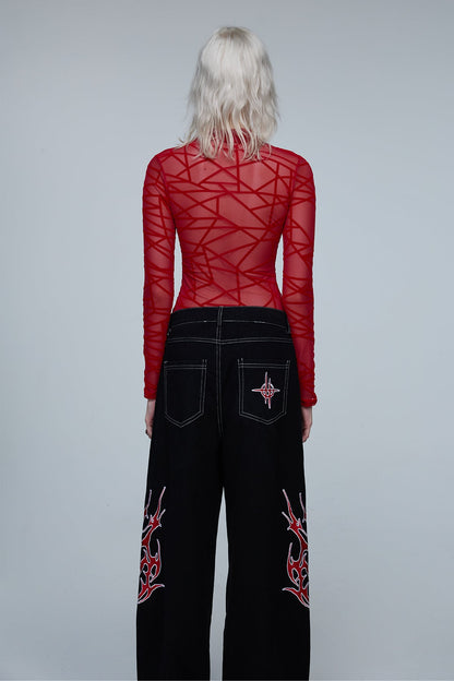 Unified Touch Long Sleeve Mesh Bodysuit