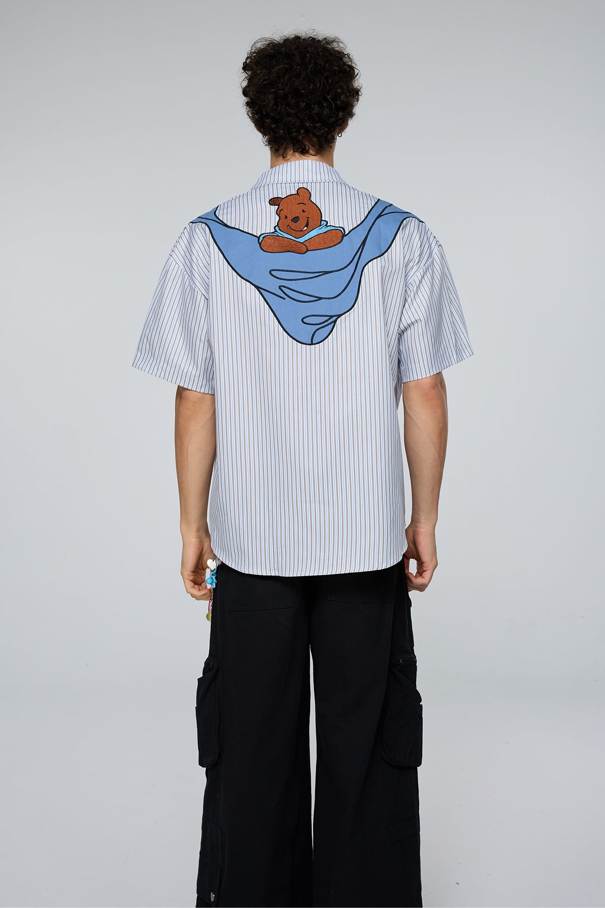 Unity Glow Embroidery Stripe Shirt