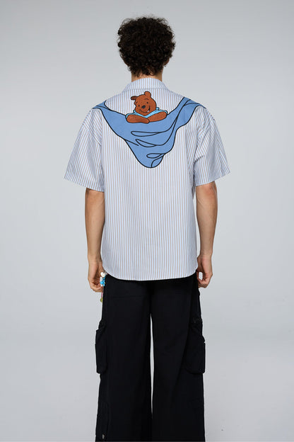 Unity Glow Embroidery Stripe Shirt