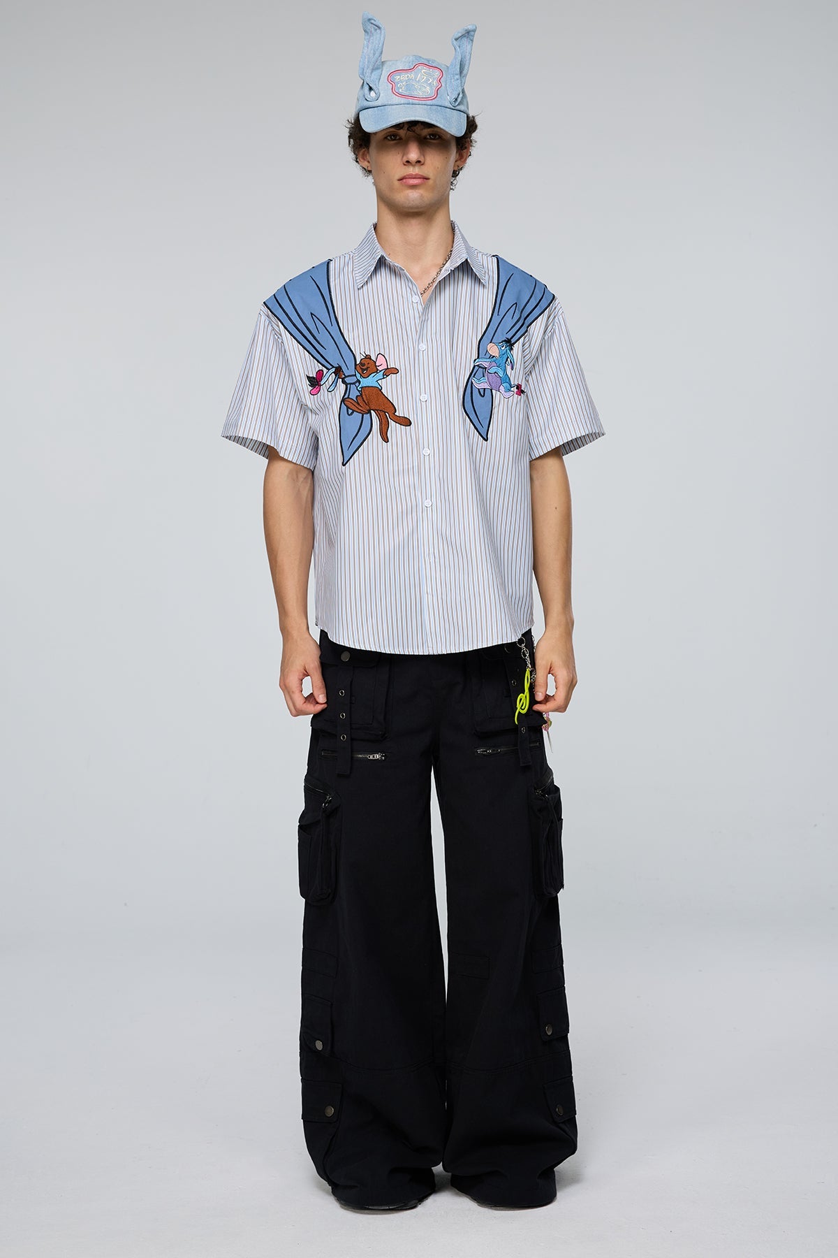 Unity Glow Embroidery Stripe Shirt