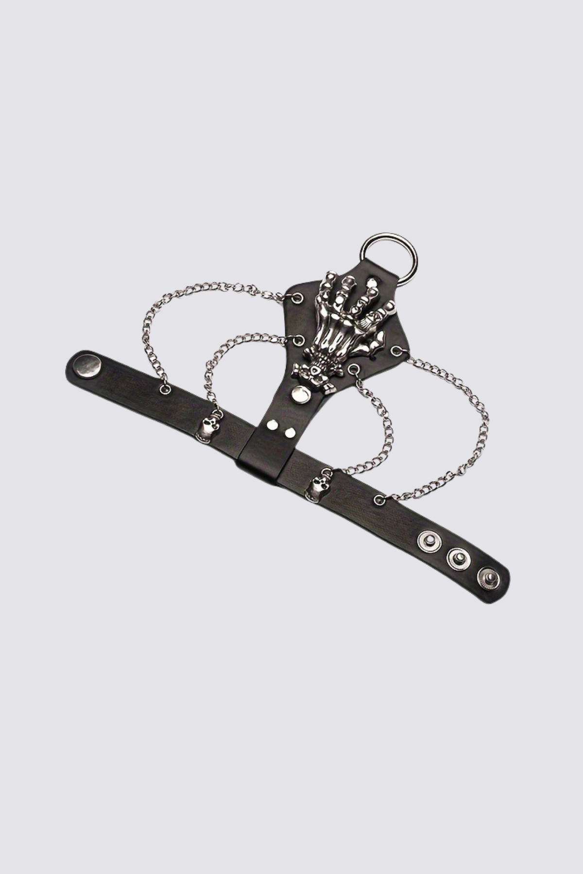 Unruled Form Punk Skeleton Bracelet