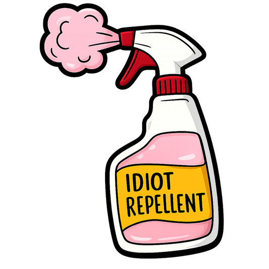Idiot Repellent | Sassy Sticker