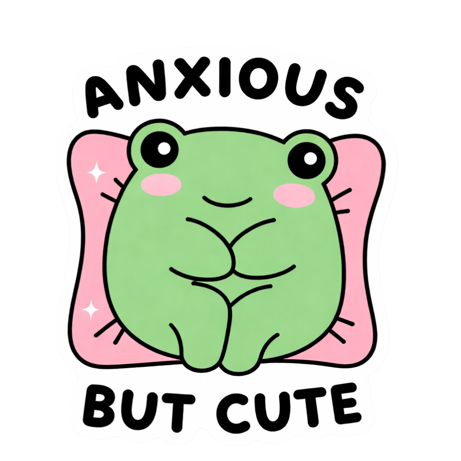 Anxious but Cute | Sassy Sticker