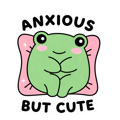 Anxious but Cute | Sassy Sticker