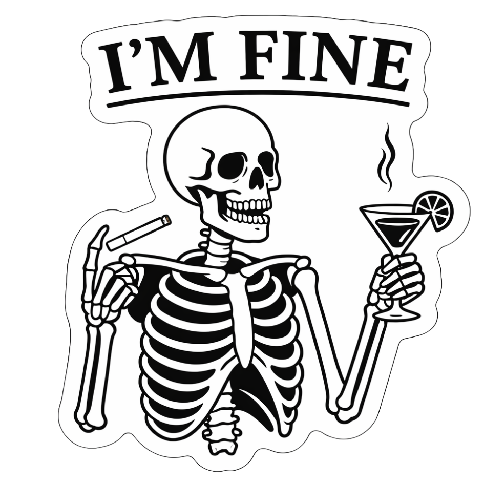 I'm Fine | Sassy Sticker