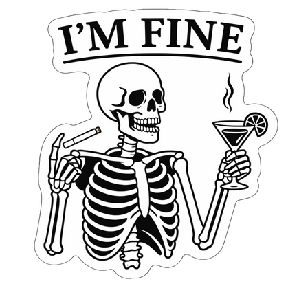 I'm Fine | Sassy Sticker