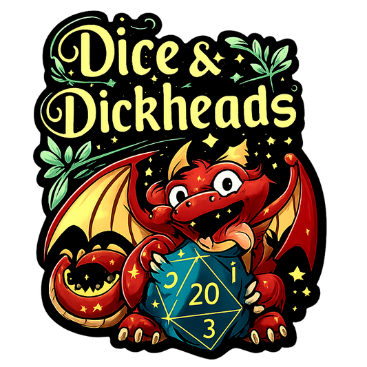 Dice & Dragons | Sassy Sticker