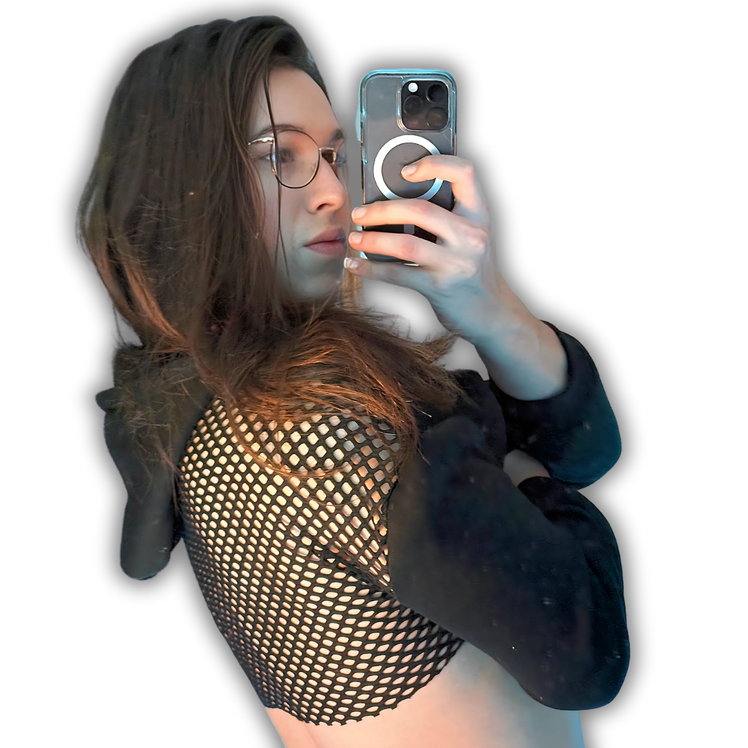 Mesh Cropped Hoodie