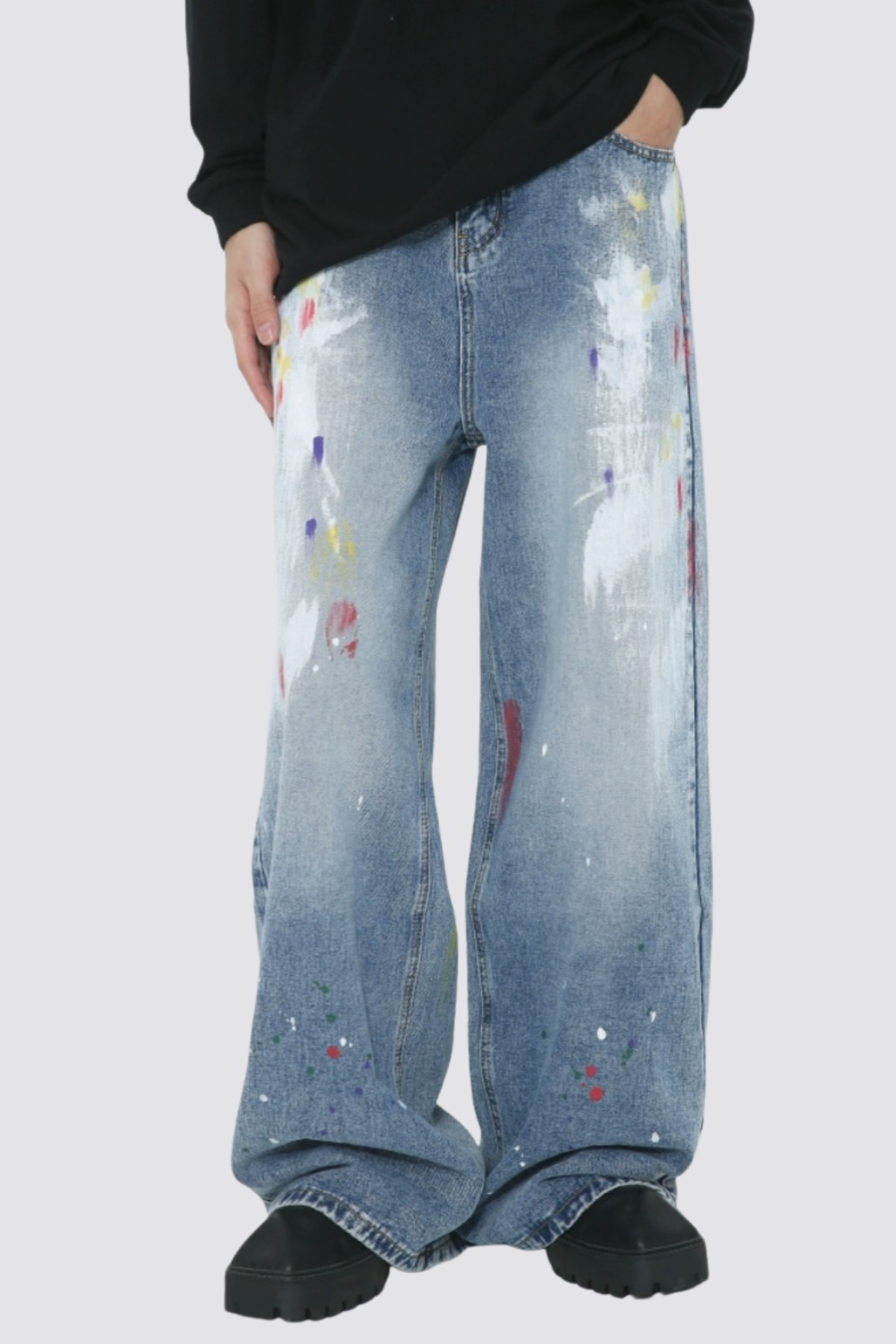 Urban Edge Graffiti Straight Jeans