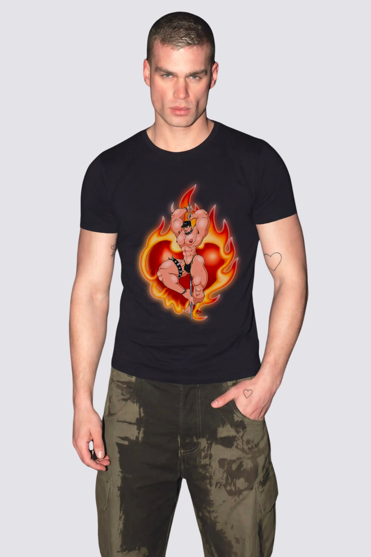 Urban Hostage Fire Boy T Shirt In Black