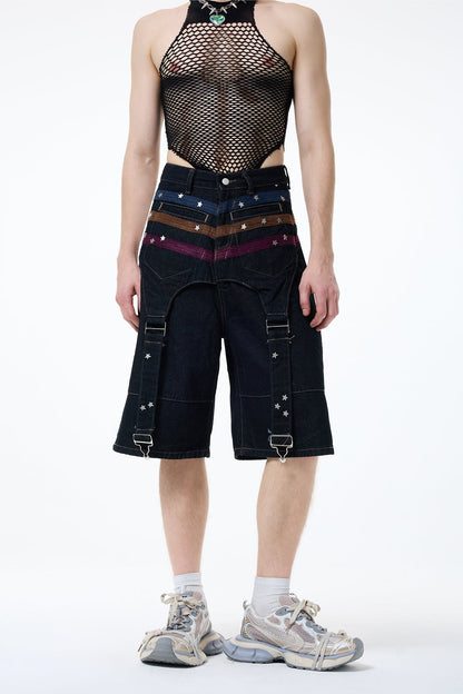 Urban Kiln Star Wide Leg Capri Pants