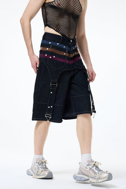 Urban Kiln Star Wide Leg Capri Pants
