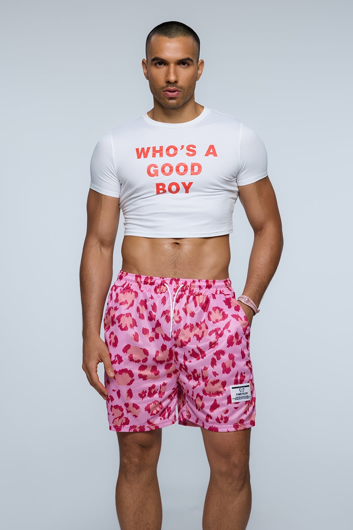 Urban Motif Print Crop Top