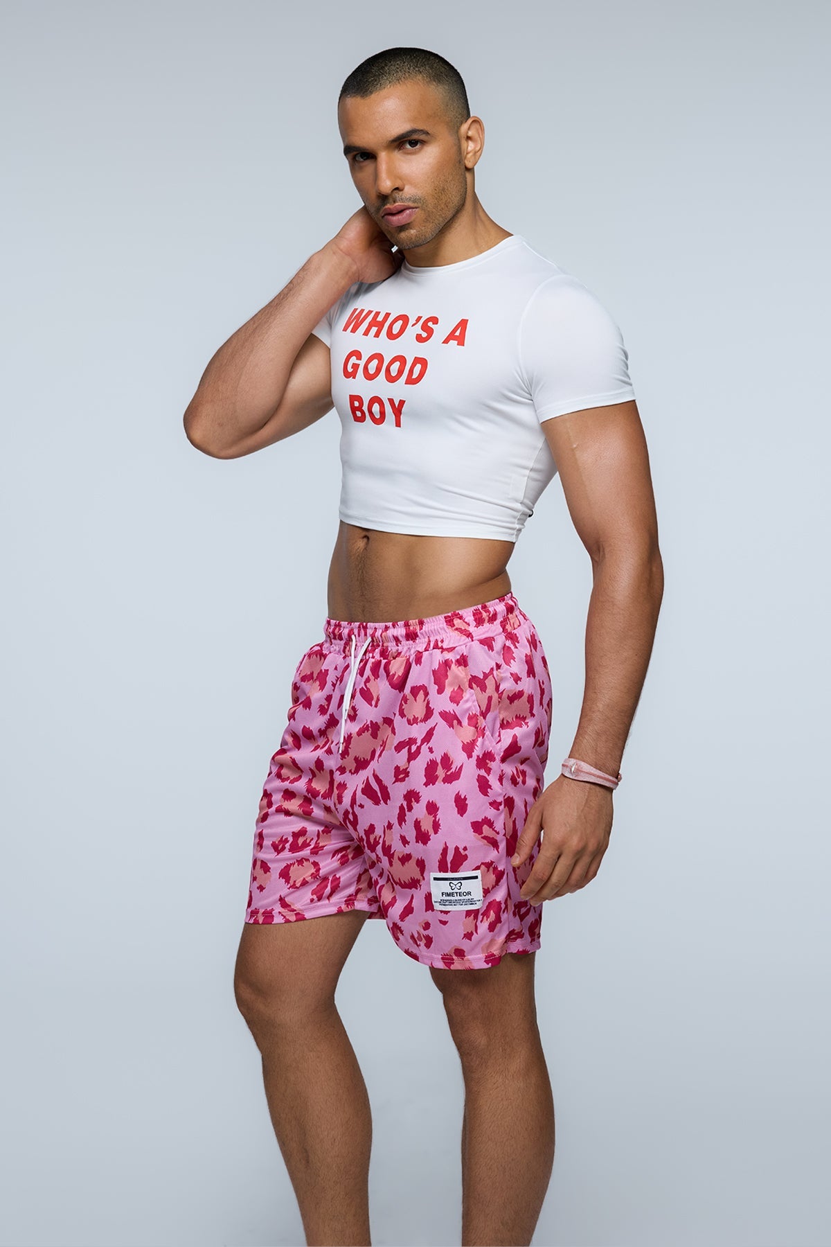 Urban Motif Print Crop Top